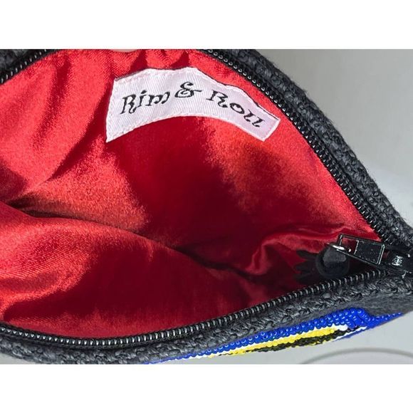 Rim N Roll Cloth and Hand‎ Beaded Wow Pouch Clutch - Picture 5 of 5